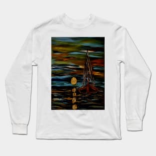 Sailing at sunset. Long Sleeve T-Shirt